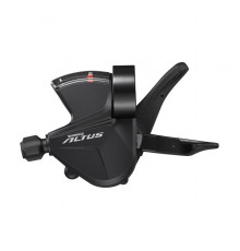 Шифтер Shimano Altus, M2010, лев, 2ск, индикатор, трос 1800мм, черный, без уп ASLM20102LB