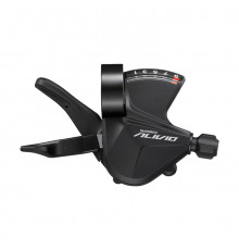 Шифтер Shimano Alivio, M3100, пр, 9ск, индикатор, тр 2050мм, черный, б/уп ASLM3100RC