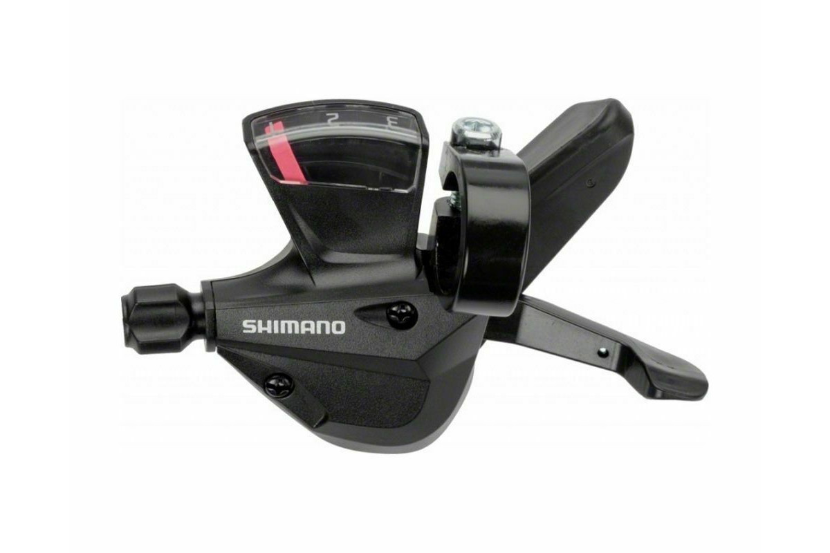 Шифтер Shimano Altus, M310, лев, 3ск, индикатор, тр 1800мм, черный, б/уп ASLM310LB