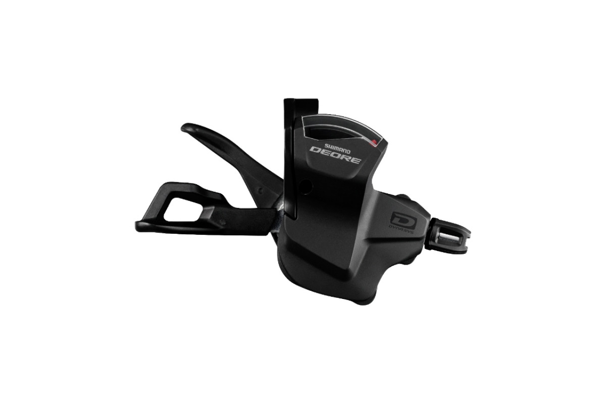Шифтер Shimano Deore, M6000, пр, 10ск, индикатор, тр 2050мм, черный, б/уп KSLM6000RA
