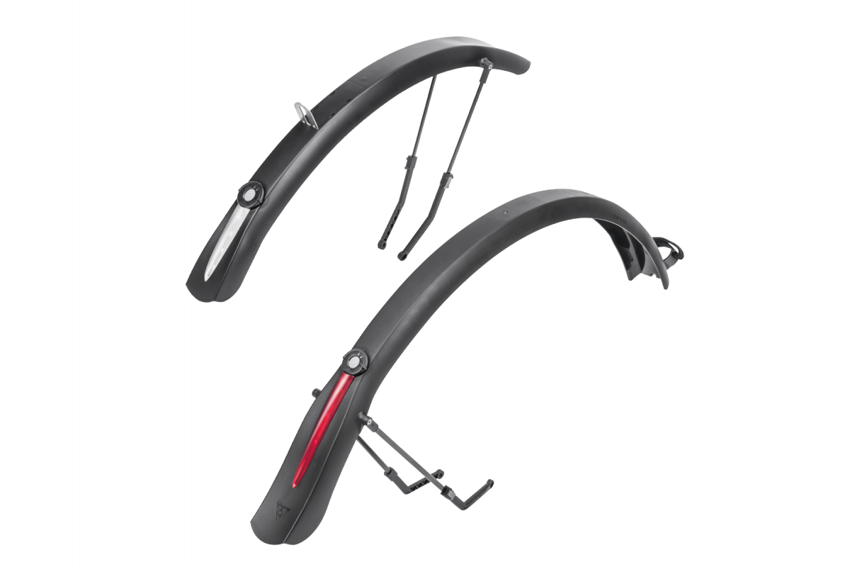 Крылья TOPEAK к-т DeFender  iGLOW TX FENDER SET, F&R, FIT UP TO 700X44C   с подсветкой TIG-DF04