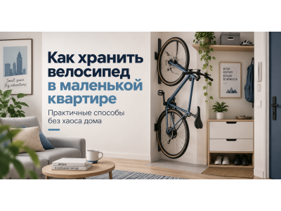 Как хранить велосипед в маленькой квартире: 9 способов сэкономить место