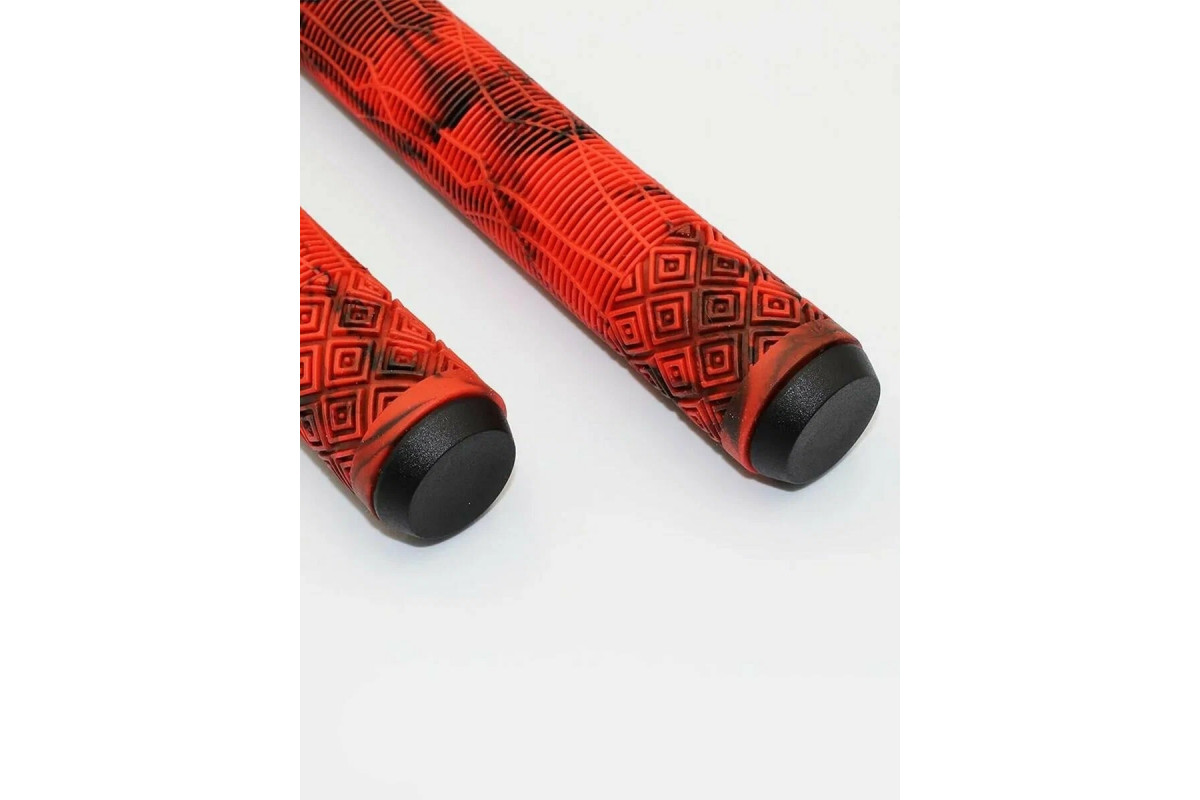 Грипсы TRIX, для BMX, резиновые, 166мм, противоскользящие, двухцветная комбинация, черно-красный