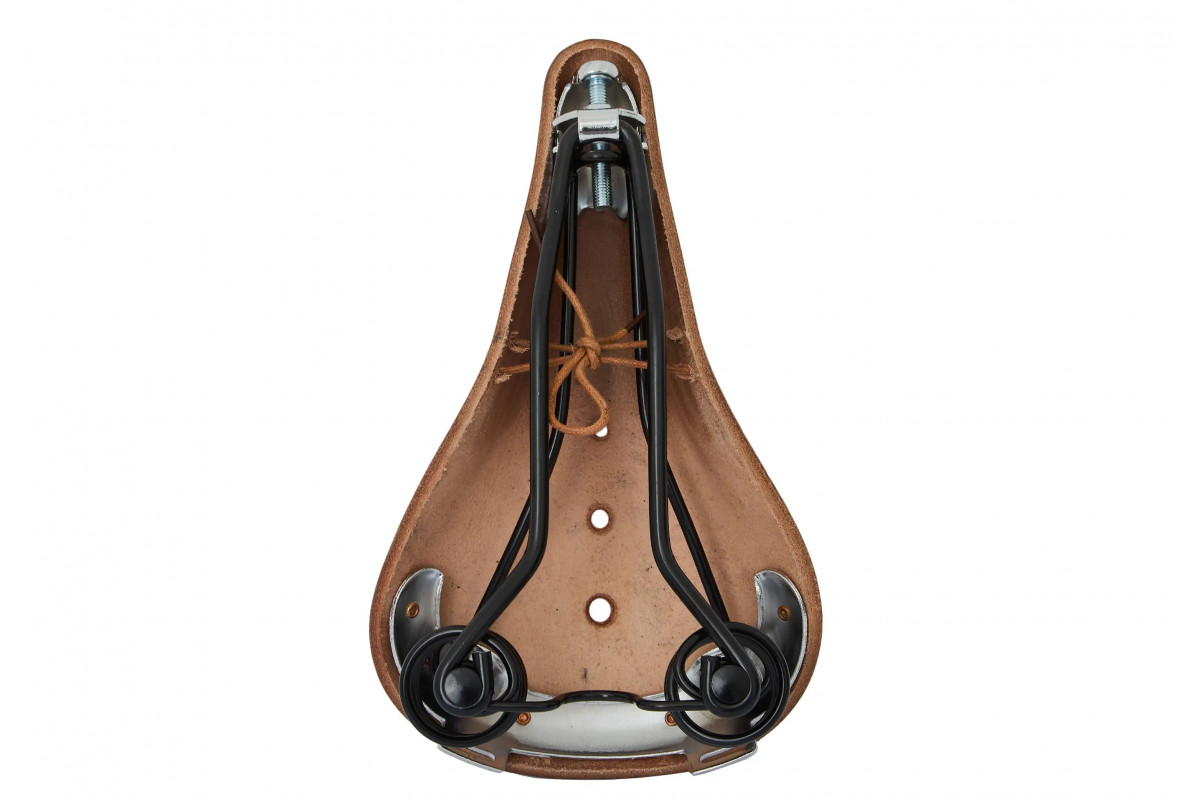 Седло SHULZ Touring Springs кожаное с пружинами (light brown SD981)