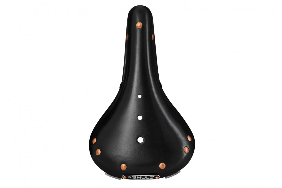 Седло SHULZ Touring Springs кожаное с пружинами (black SD983)