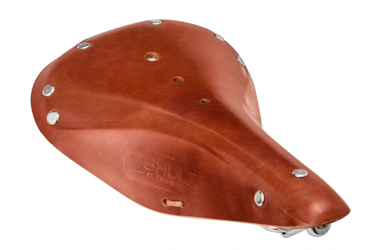 Седло SHULZ Touring Rails кожаное (light brown SD951)