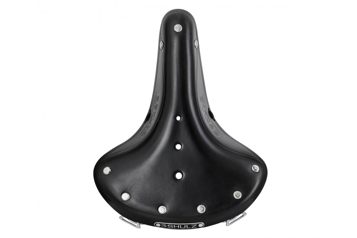 Седло SHULZ Wide Springs кожаное широкое с пружинами (black SD903)