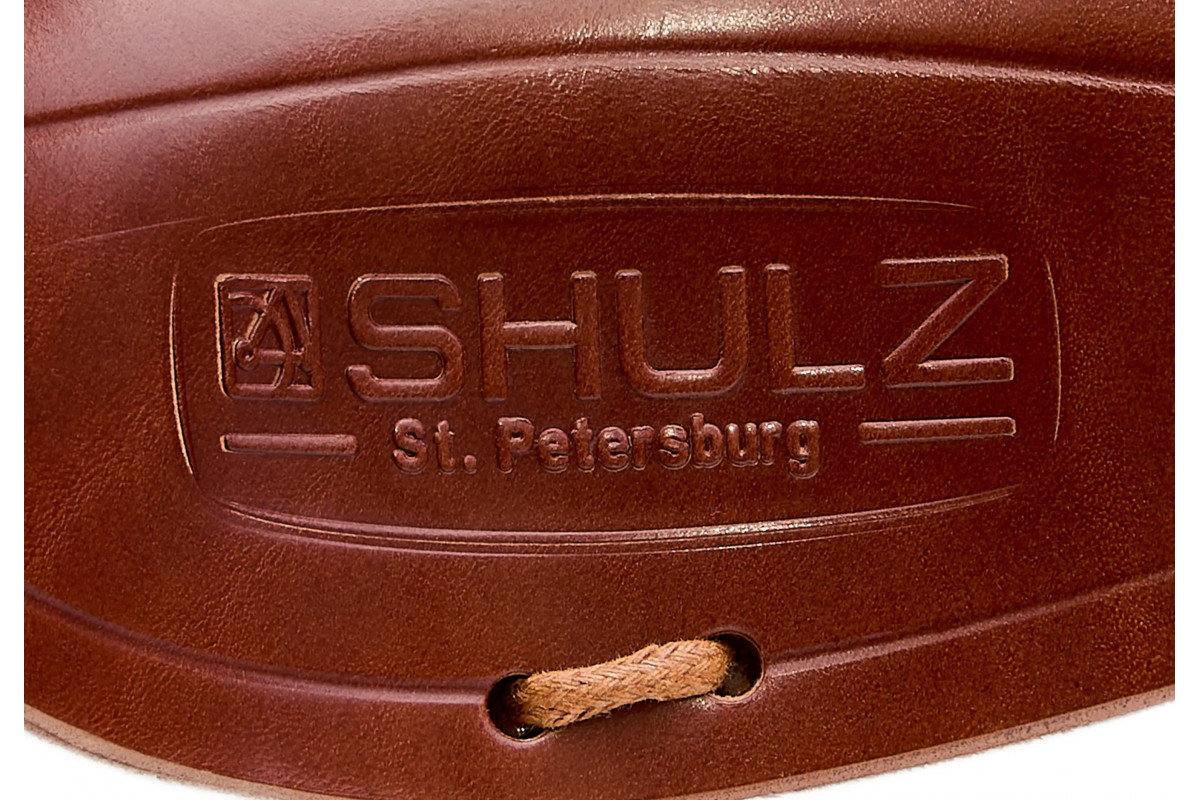 Седло SHULZ Wide Springs кожаное широкое с пружинами (light brown SD901)