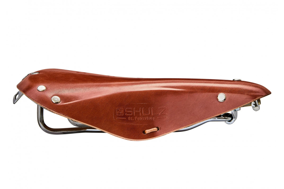 Седло SHULZ Touring Rails кожаное (light brown SD951)