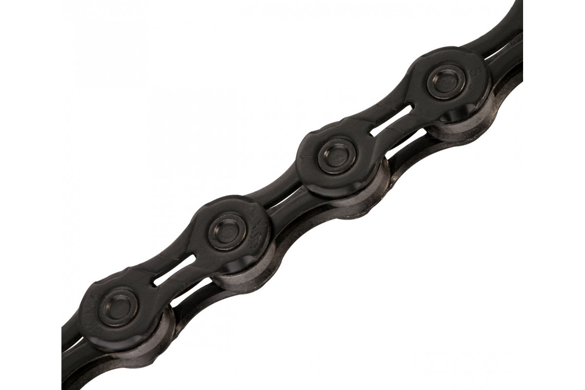 Цепь 5-303533 X11EL BlackTech 1/2x11/128 11ск. 118 звеньев, облегченная EL-extra light, с замком, д/SHIMANO/SRAM, для 1/2 x11 speed, черная KMC