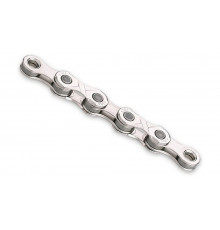 Цепь 5-306114 e10 Silver 11/128" 10ск. 122 звена, 5,9мм, с замком, X Bridge, д/SHIMANO/SRAM, макс. прочность специально для E-Bikes, серебристая KMC