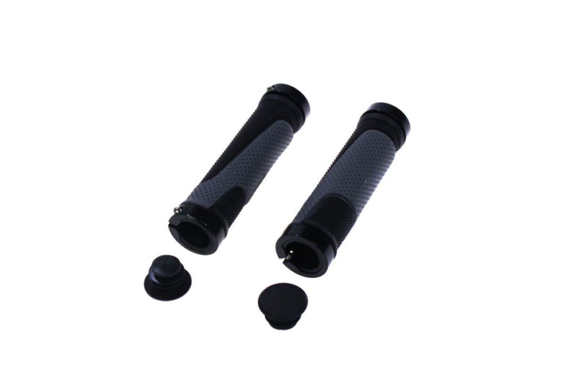 Грипсы резиновые черно-серый HL-G308