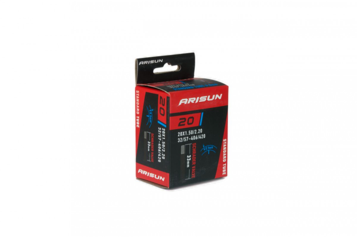 Камера ARISUN STANDARD 20x1.50/2.20 (32/57-406/420) AV 33мм бутиловая 0.9мм