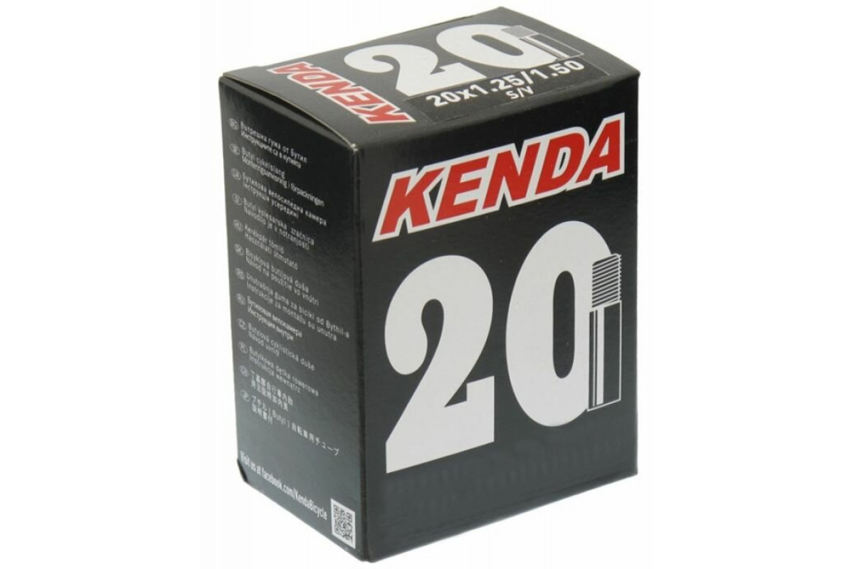 Камера Kenda 20 авто 5-510320 узкая 1.25-1.50 (32/40-406) для складных вело и др