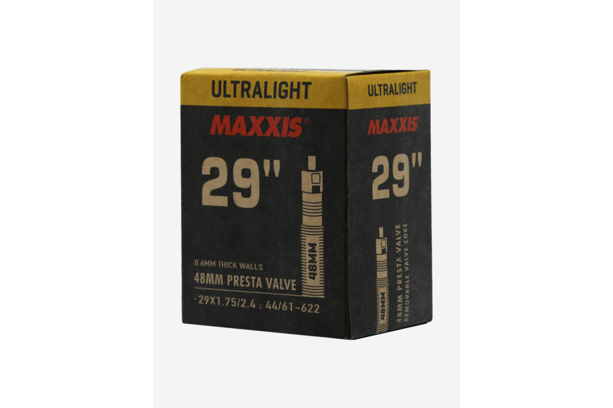 Камера Maxxis 29x1.75/2.4 44/61-622 0.6mm Ultralight Велониппель 48 мм EIB00140400
