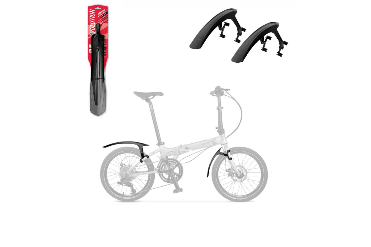 Крылья EVOLUTION FOLDING 20-24, к-т перед./задн., крепеж: пер. на штаны вилки, задн. на перья рамы