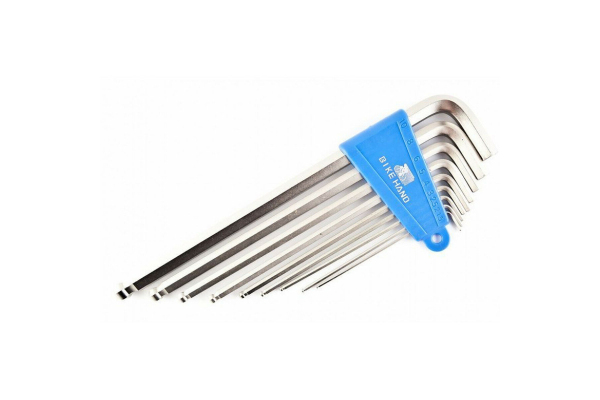 Набор 6-230010  YC-623-9C профи, Г-образные 1.5/2/2.5/3/4/5/6/8/10мм BIKEHAND