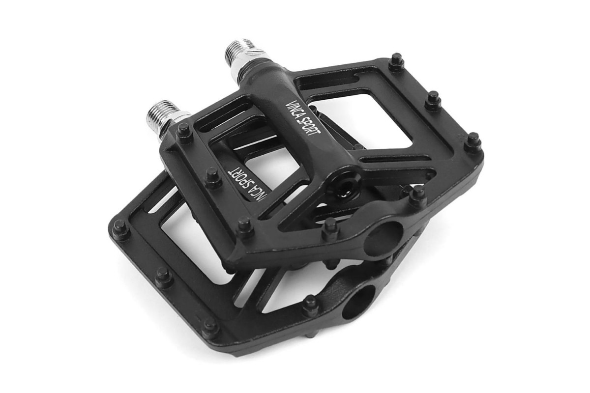 Педали Vinca Sport VP 999S с 3-мя пром.подшипниками, 114*108,  аллюм. черные