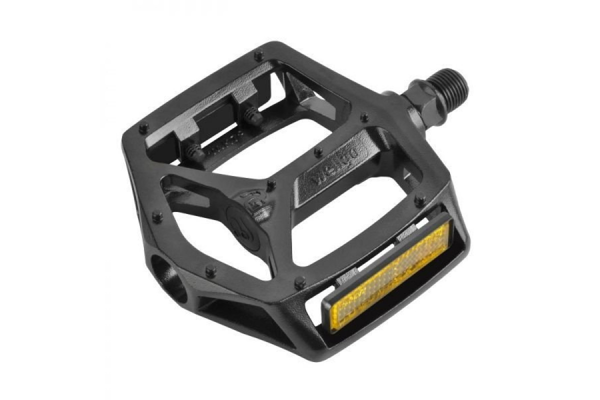 Педали Wellgo PLATFORM ал, 112x102x28мм, резьба 9/16, полим. подш, черные, инд.упак