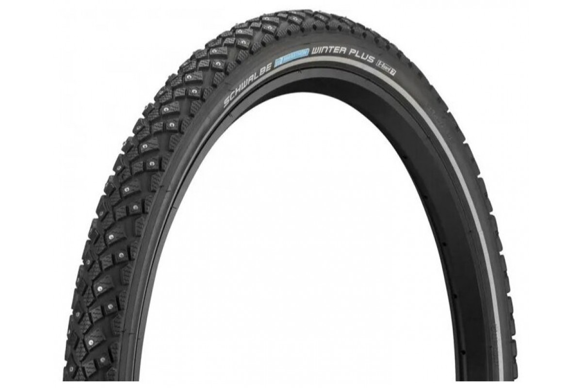 Покрышка Schwalbe 26X2.00 (50-559) Marathon Winter Plus (200Шипов) Perf, Smartguard, Twinskin B/B+Rt