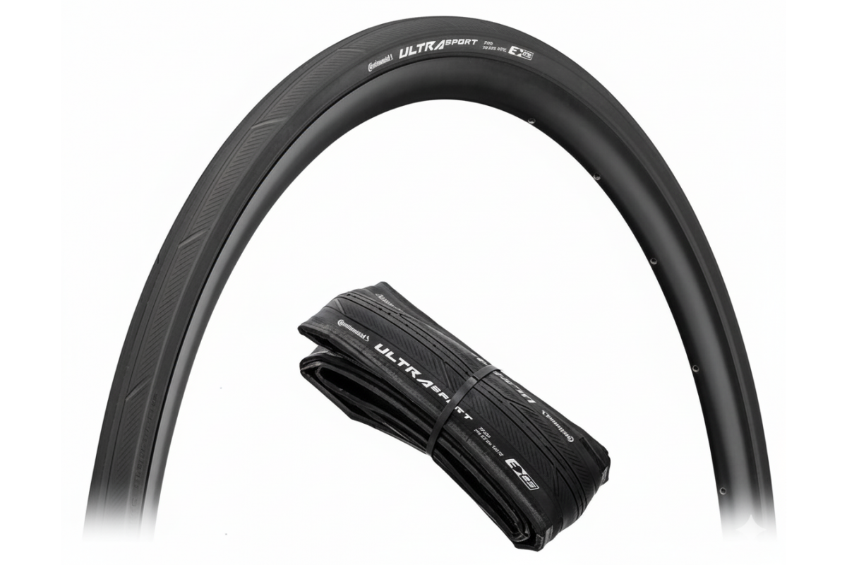 Покрышка Continental 700с х25 Ultra Sport III White label steel wire tire