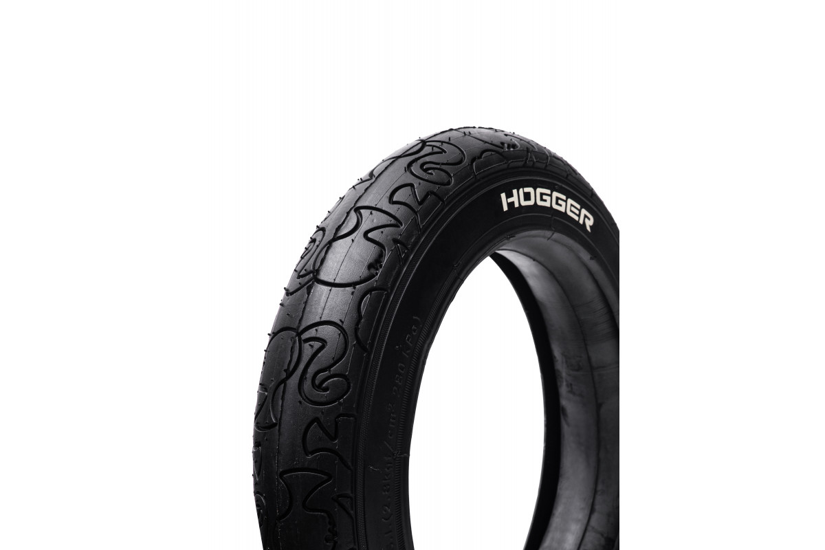Покрышка HOGGER 12 1/2x2 1/4, HG-1206 слик, TPI 30, черная