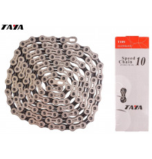 Цепь TAYA (T-10S), 10 скор. (116 звеньев), 1/2''x 5/64'', с замком, инд. упаковка, TS-10S (NN009942)