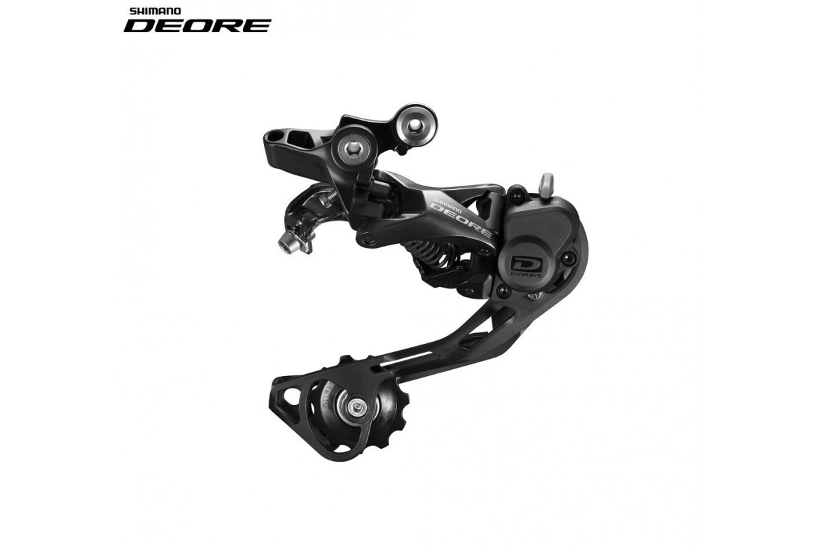 Переключатель задний SHIMANO, DEORE, RD-M6000, 10 скор., крепление (на болт) под петух, SHADOW PLUS DESIGN, GS (KRDM6000GS)