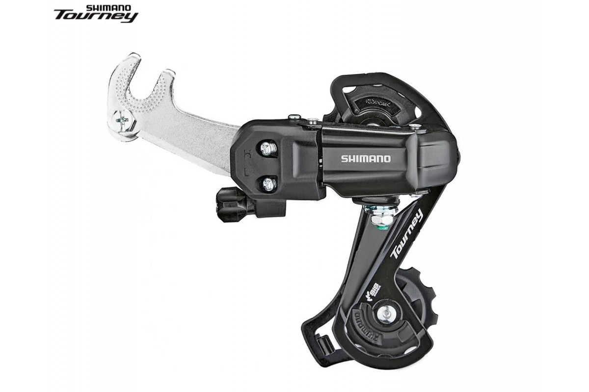 Переключатель задний SHIMANO TOURNEY RD-TY200 6/7 ск., крепление на ось, 34T, GS (черный, ARDTY200GSBL)