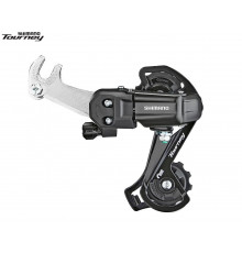 Переключатель задний SHIMANO TOURNEY RD-TY200 6/7 ск., крепление на ось, 34T, GS (черный, ARDTY200GSBL)