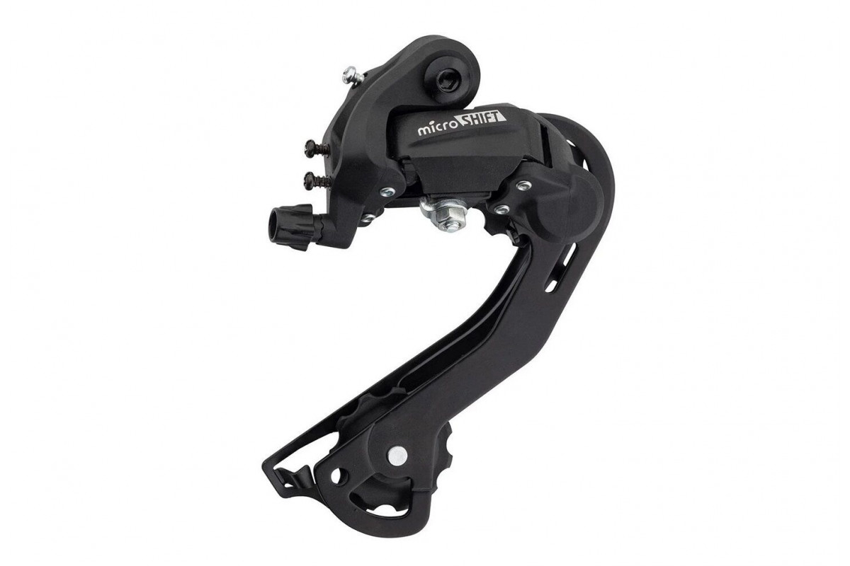 Переключатель задний MICROSHIFT RD-M21L, 6/7 скор., крепление (на болт) под петух, длинная лапка, 30T (NN009464)
