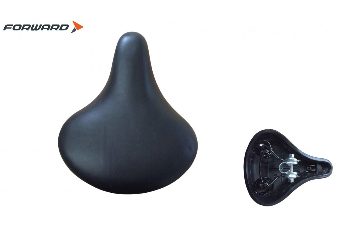 Седло комфорт 245х210 мм, HF-AZ-6316, на пружинах, с замком, FORWARD (Black, 1SA000006799)