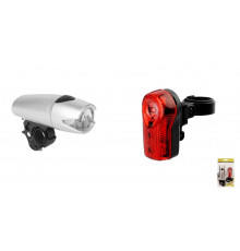 Фонари (комплект: LED передн.+задн.) JY-840/JY-173, 5/3 LED, 2/3 режима работы, блистер (УТ00022083)