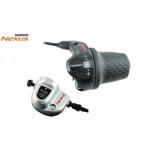 Рукоятка переключения передач (Revoshift), Правая, SHIMANO NEXUS,  3 ск., SL-3S41E, 22,2 мм,  длина троса 1650 мм