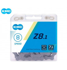 Цепь KMC (Z-8.1) 7/8 скор. (116 звеньев) с замком, инд. упаковка (KMC-Z8.1)