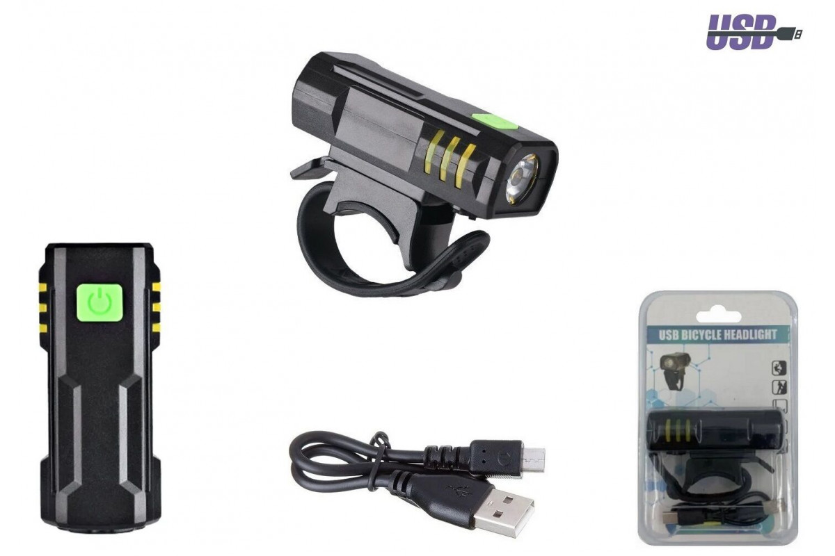 Фара передняя, аккумулятор, USB, P40 LED, QX-Q11