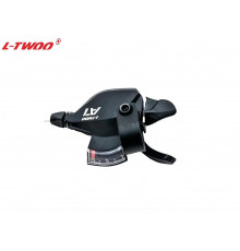 Рукоятка переключения передач правая L-TWOO, манетка/шифтер, 10 скор., SL-V5010-10W, A-7, с индикатором (1SL200001442)