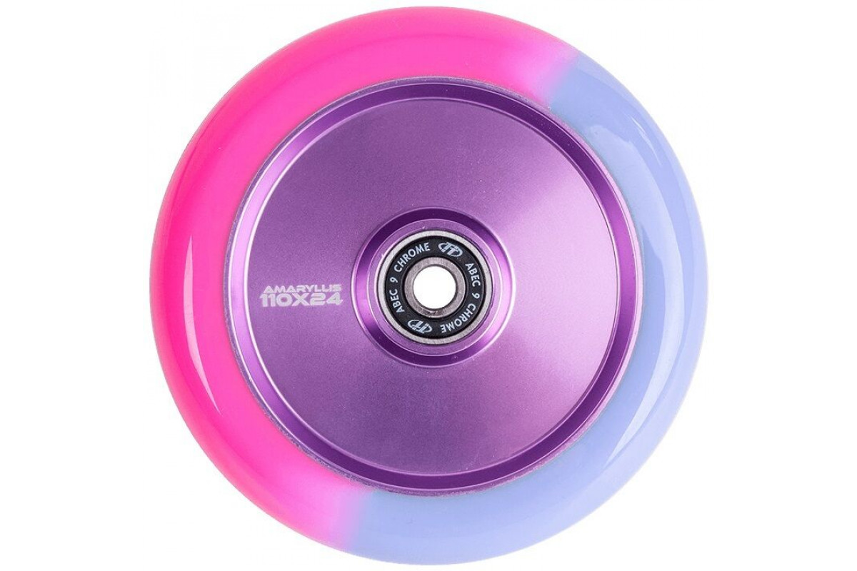 Колесо для трюкового самоката Amarillis 110 мм алюминиевое, purple, подшипники ABEC 9 (NN010609)