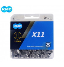 Цепь KMC (X-11) 11 скор. (118 звеньев) 5,50 мм, с замком, инд. упаковка (KMC-X11)