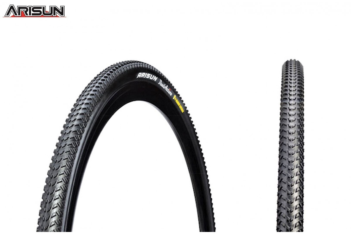 Покрышка 28 (700x33C) DUALACTION, Cyclo Cross, KD, Антипрокол, Кевлар 1,5 мм, Светоотражающая полоса, 30 TPI, ARISUN (T060101-A501)