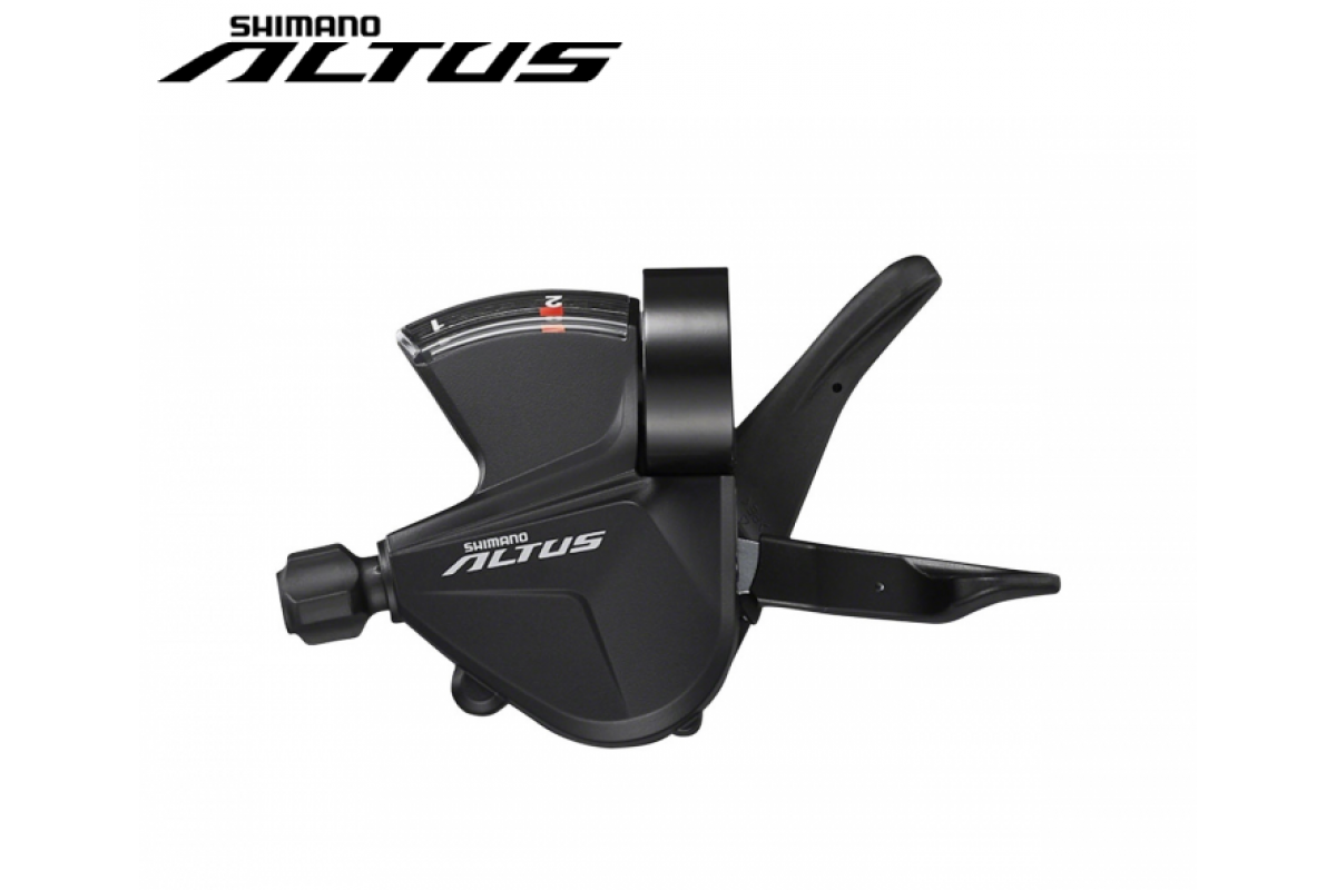 Рукоятка переключения передач, левая, SHIMANO, ALTUS, SL-M2010, 2 ск. (черный, ASLM20102LB)