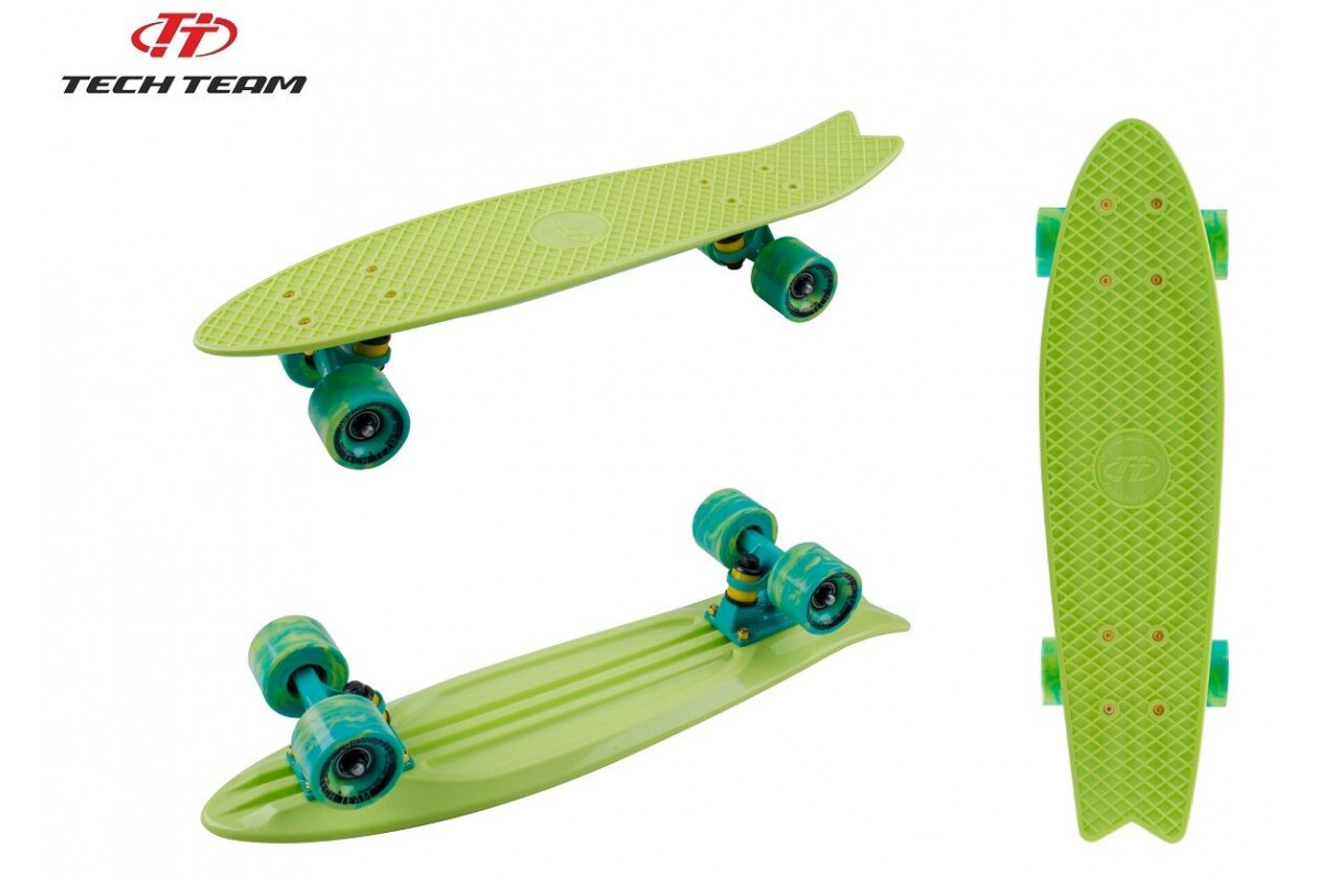 Скейтборд пластиковый Fishboard 23 light green