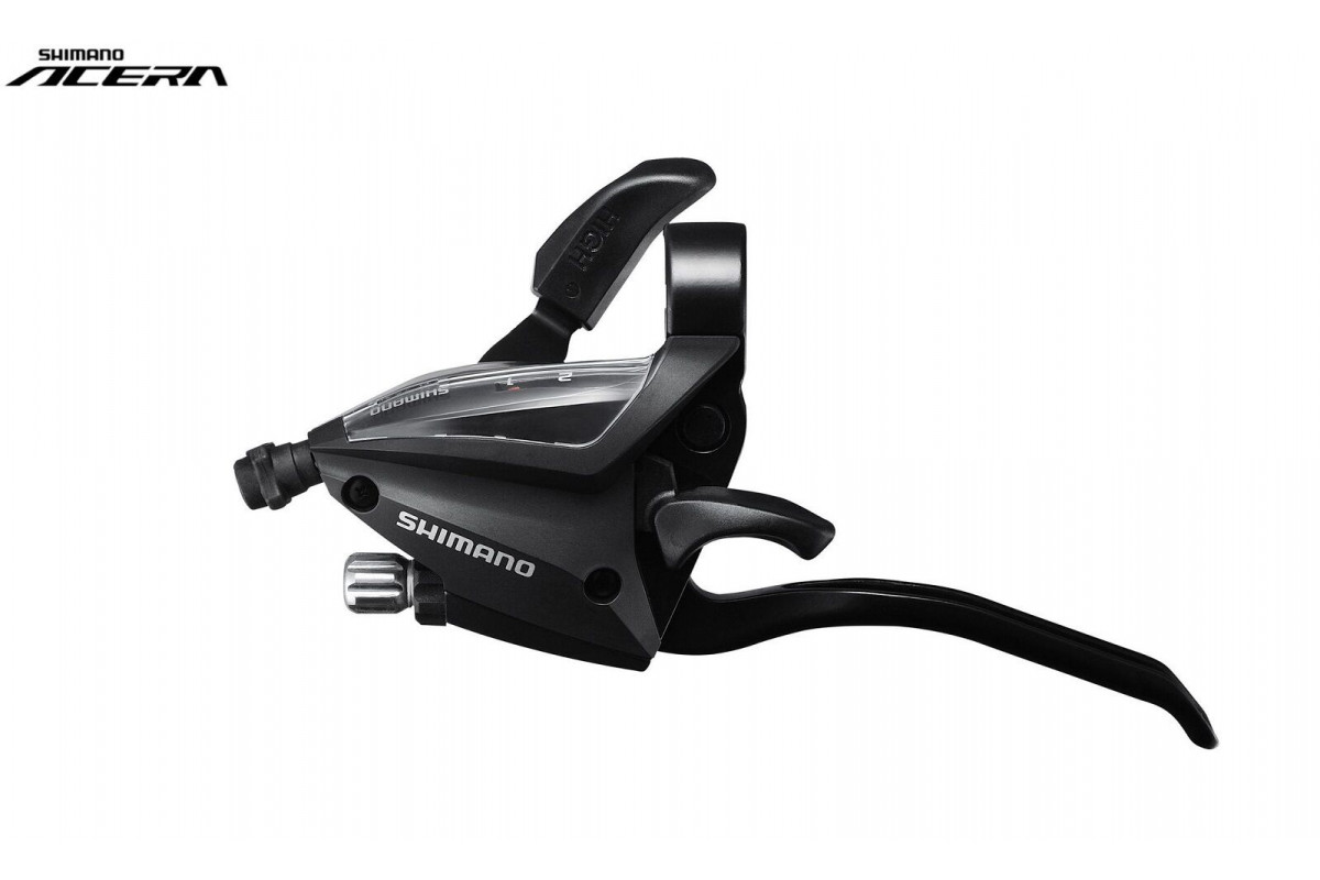 Рукоятка переключения передач левая SHIMANO ALTUS ST-EF500-2L комбинированная, 2 скор. (черный, 1SL300000296)