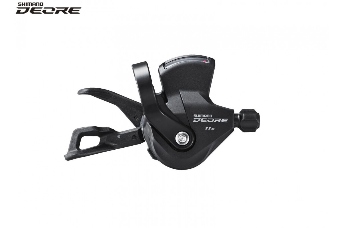 Рукоятка переключения передач правая SHIMANO DEORE SL-M5100-R, манетка/шифтер, 11 скор., RAPIDFIRE PLUS, с индикатором, Black (KSLM5100RA)