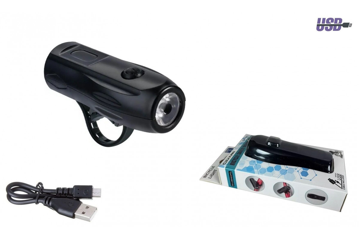 Фара передняя, аккумулятор, USB, LUMNS LED V8, QX-Q07