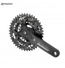 Комплект шатунов (система) PROWHEEL, алюминиевые шатуны 170 мм, SQR, 9/16, 22/32/42T, съемные звезды BCD 104/64 мм, BURNER-301-N (черный, УТ00025648)