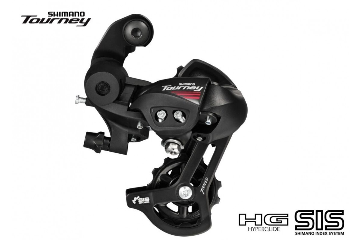 Переключатель задний SHIMANO TOURNEY RD-A070, 7 скор., HG Hyperglide, крепление (на болт) под петух