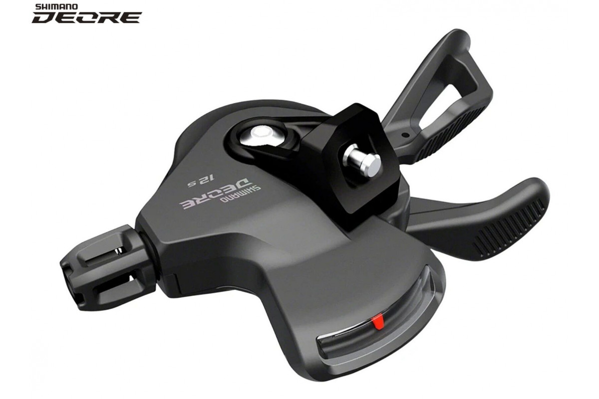 Рукоятка переключения передач правая SHIMANO DEORE SL-M6100-R RAPIDFIRE PLUS, манетка/шифтер, 12 скор., трос 2050 мм (черный, KSLM6100RA)