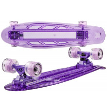 Скейтборд Transparent 27 light purple пластиковый TLS-403L (1/4, NN004205)