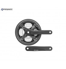 Комплект шатунов (система) PROWHEEL, алюминиевые шатуны 170 мм, SQR, 9/16, 48х38х28T, TY-CN99 (черный, УТ00024060)